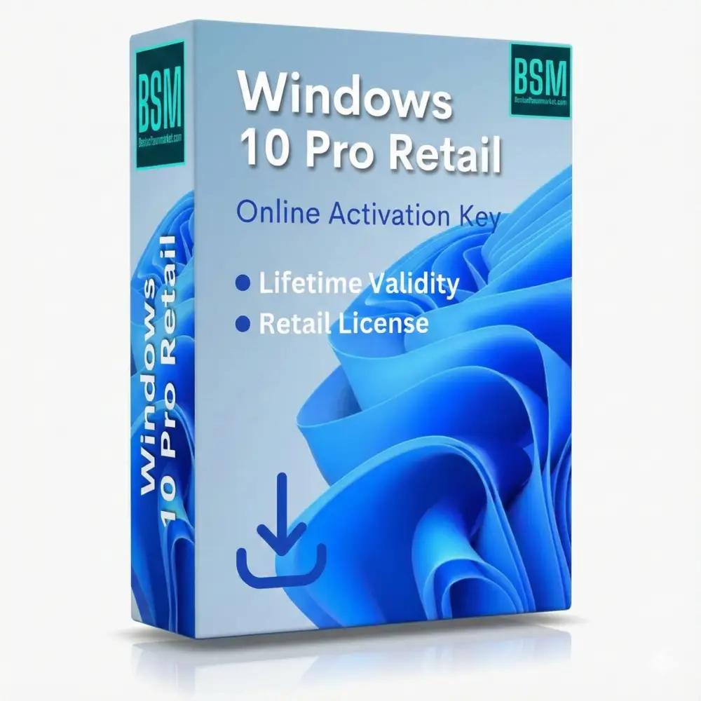 Windows 10 Pro Retail Key Online activation Lifetime validity